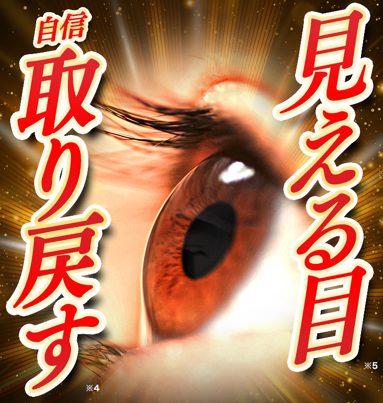見える目※5自信取り戻す※4