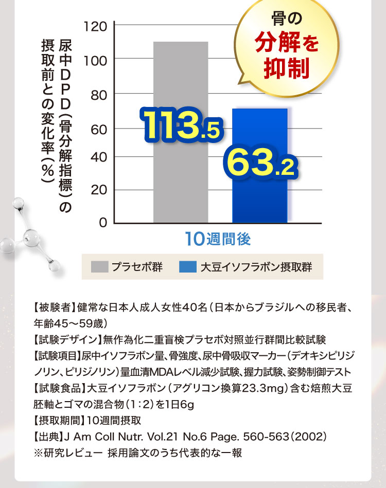 骨の分解を抑制