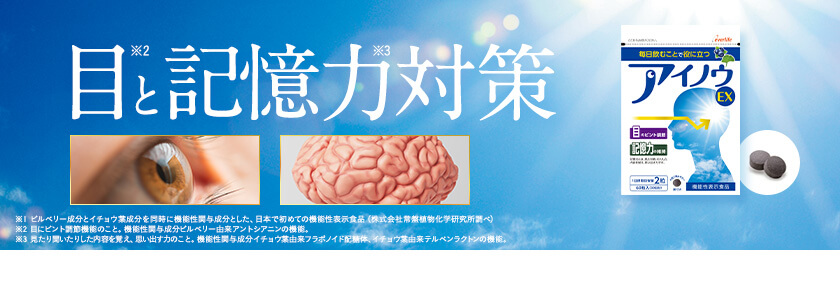 目と記憶力対策