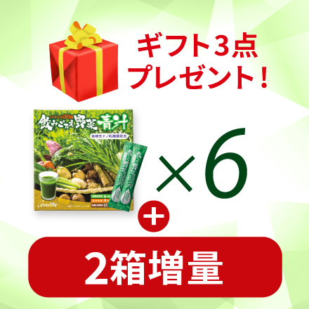 【人気のギフト3点付】飲みごたえ野菜青汁&times;6 3/31まで! image number 0